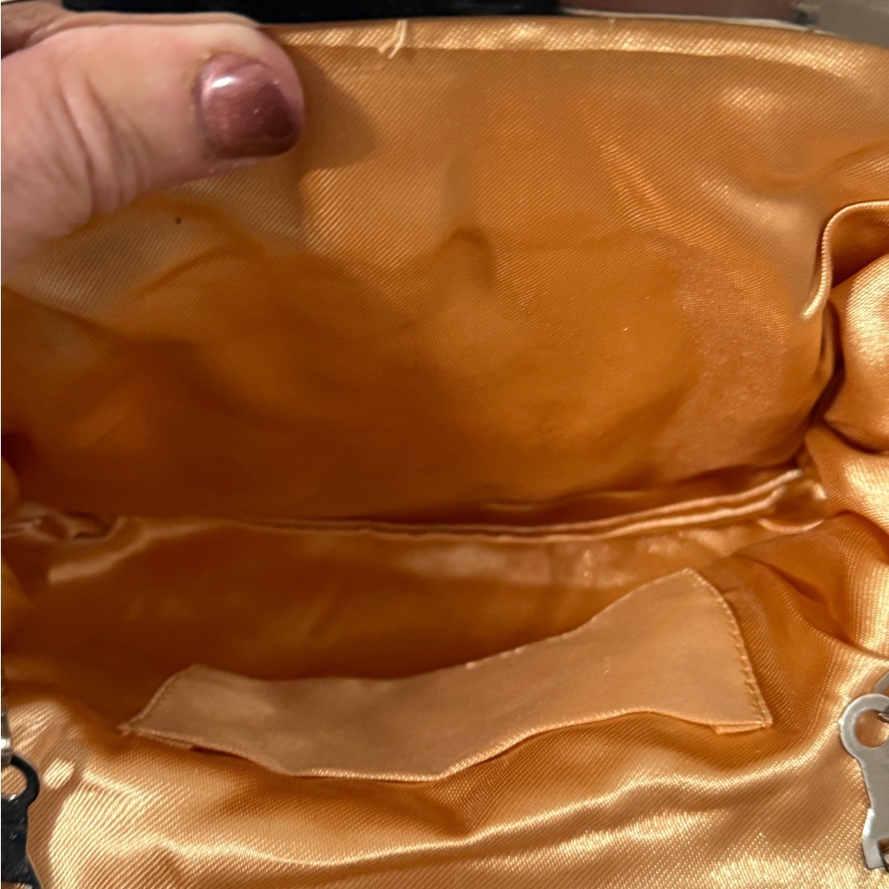 Embellished Gold, Amber‎ and Green Women's Evening Bag - Picture 7 of 7